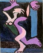Ernst Ludwig Kirchner Dancing female nude, Gret Palucca painting